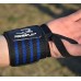 Кистевые бинты PowerPlay 3081 Gym WristT Wraps Черно-Синие