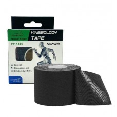 Кинезиологический тейп PowerPlay 4315 Черный 5см*5м