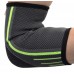 Компрессионный налокотник MadMax MFA-283 3D Compressive elbow support Dark grey/Neon green (1шт.) M