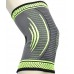 Компрессионный наколенник MadMax MFA-284 3D Compressive knee support Dark grey/Neon green (1шт.) L