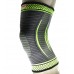 Компрессионный наколенник MadMax MFA-284 3D Compressive knee support Dark grey/Neon green (1шт.) L