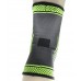 Компрессионный наколенник MadMax MFA-284 3D Compressive knee support Dark grey/Neon green (1шт.) L
