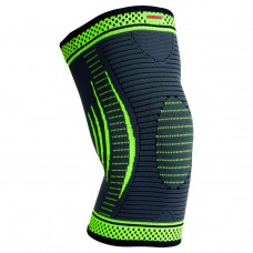 Компрессионный наколенник MadMax MFA-284 3D Compressive knee support Dark grey/Neon green (1шт.) L