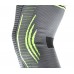 Компрессионный наколенник MadMax MFA-284 3D Compressive knee support Dark grey/Neon green (1шт.) L