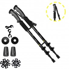 Трекинговые палки PowerPlay 9106 Fika Black/Yellow 60-135 см (пара)
