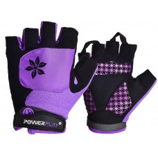 Велоперчатки женские PowerPlay 5284 Фиолетовые XS