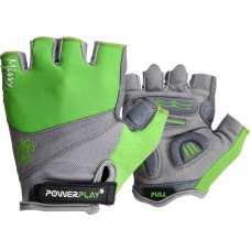 Велоперчатки женские PowerPlay 5277 D Зеленые XS