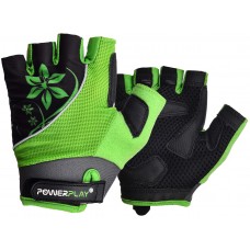 Велоперчатки женские PowerPlay 5281 A Зеленые XS