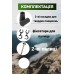 Палки для скандинавской ходьбы PowerPlay 9104 Lykke Black/White 80-135 см (пара)