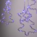 Гирлянда штора светодиодная GarlandoPro звезда и елка 120LED 3х0,9 м 8 режимов Синий