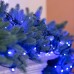 Гирлянда нить 10м на 200 LED лампочек светодиодная черный провод 8 режимов работы Синий