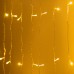 Гирлянда Водопад 3х2 м 210 LED (480 L) лампочек светодиодная прозрачный провод 10 нитей 8 режимов Желтый