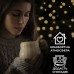 Гирлянда нить 22м на 500 LED лампочек светодиодная прозрачный провод 8 режимов работы Желтый