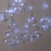 Гирлянда штора светодиодная GarlandoPro звезда и елка 120LED 3х0,9 м 8 режимов Белый