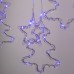 Гирлянда штора светодиодная GarlandoPro звезда и елка 120LED 3х0,9 м 8 режимов Синий