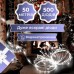 Гирлянда Роса Капля 50 метров 500 LED лампочек светодиодная гирлянда в катушке медный провод 8 функций + пульт