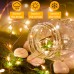 Гирлянда светодиодная на батарейках GarlandoPro 30LED 3м медный провод гирлянды роса Желтый