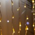 Гирлянда Водопад 3х2 м 210 LED (480 L) лампочек светодиодная прозрачный провод 10 нитей 8 режимов Желтый
