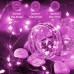 Гирлянда светодиодная на батарейках GarlandoPro 100LED 10 метров медный провод светодиодная гирлянда Розовый