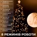 Гирлянда нить светодиодная GarlandoPro 100 LED 6м 8 режимов гирлянда новогодняя Желтый