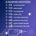 Гирлянда штора светодиодная GarlandoPro звезда и елка 120LED 3х0,9 м 8 режимов Белый