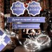 Гирлянда Роса Капля 100 метров 1000 LED светодиодная гирлянда в катушке медный провод 8 функций + пульт Белый
