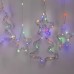 Гирлянда штора светодиодная GarlandoPro звезда и елка 120LED 3х0,9 м 8 режимов