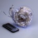 Гирлянда Роса Капля 100 метров 1000 LED светодиодная гирлянда в катушке медный провод 8 функций + пульт Белый