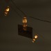 Гирлянда нить с прищепками 5.2 метра 20 LED светодиодов