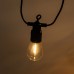 Гирлянда уличная в стиле ретро светодиодная желтая S14 на 10 LED ламп длиной 5 метров