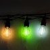 Гирлянда уличная в стиле ретро светодиодная мультиколор S14 на 10 LED ламп длиной 5 метров
