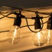 Ретро гирлянда уличная 10 LED лампочек 5 метров желтая