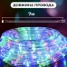 Гирлянда уличная лента светодиодная Дюралайт 240 LED 7м морозоустойчивая прозрачный провод