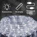 Гирлянда уличная лента светодиодная Дюралайт 480 LED 16м морозоустойчивая прозрачный провод Белый