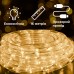 Гирлянда уличная лента светодиодная Дюралайт 480 LED 16м морозоустойчивая прозрачный провод Желтый