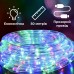 Гирлянда уличная лента светодиодная Дюралайт 900 LED 50м морозостойкая прозрачный провод Мультиколор